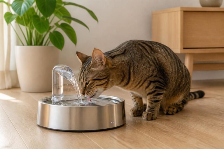 découvrez notre fontaine à eau pour chat, conçue pour offrir à votre compagnon une hydratation saine et continue, favorisant son bien-être et sa santé au quotidien.