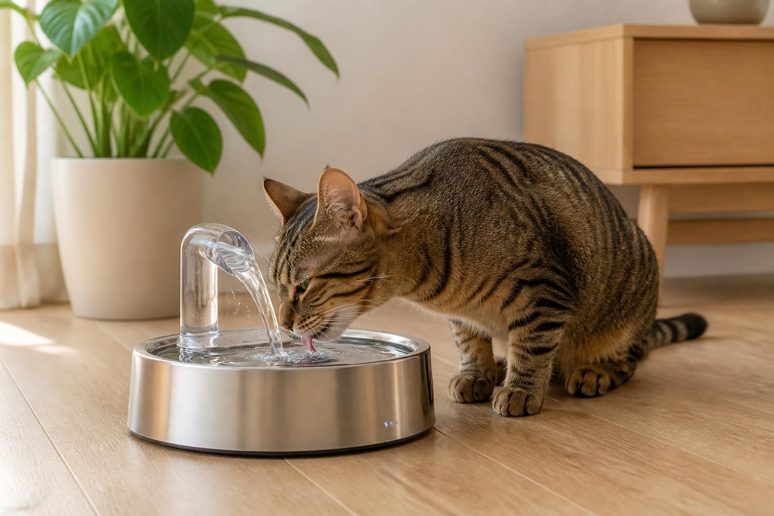 découvrez notre fontaine à eau pour chat, conçue pour offrir à votre compagnon une hydratation saine et continue, favorisant son bien-être et sa santé au quotidien.
