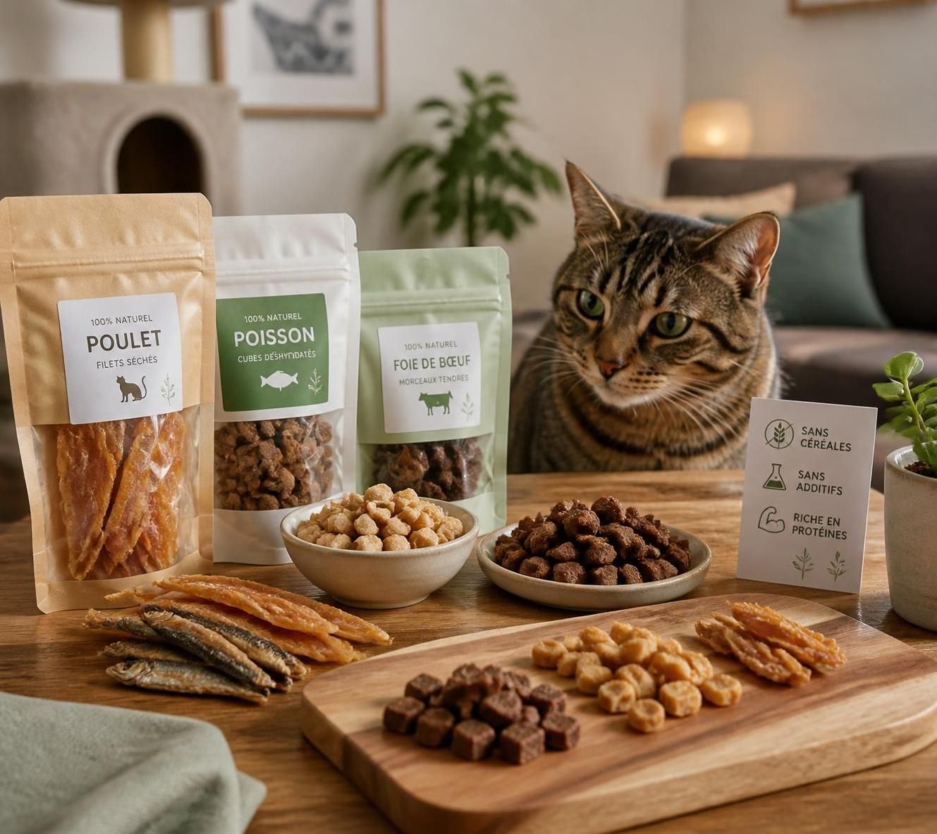 découvrez notre sélection de friandises pour chat, délicieuses et saines, pour gâter votre compagnon tout en prenant soin de sa santé.