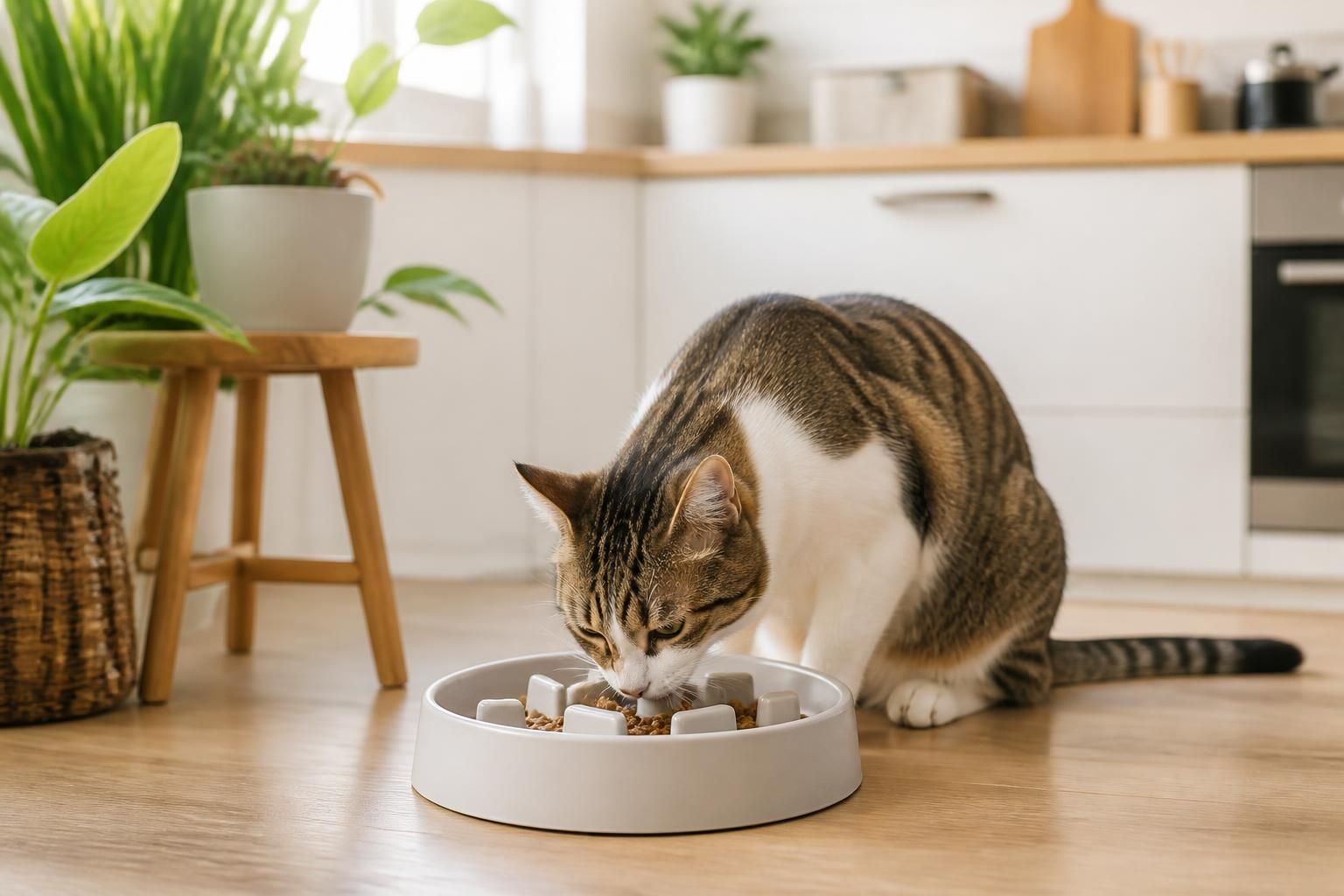 découvrez notre gamelle anti-glouton pour chat, idéale pour ralentir la vitesse de repas et favoriser une alimentation équilibrée et sereine.