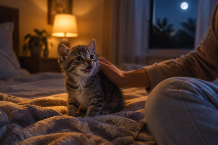 découvrez pourquoi votre chaton miaule la nuit et adoptez des gestes simples pour le rassurer, le calmer et retrouver des nuits paisibles.